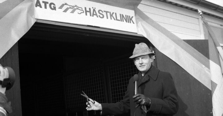 Gert Lindberg Invigning av ATG klinik på mantorp 1981 03 18